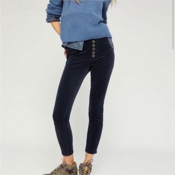 Pilcro Denim - Anthropologie Pilcro Blue Corduroy Button Fly Pant